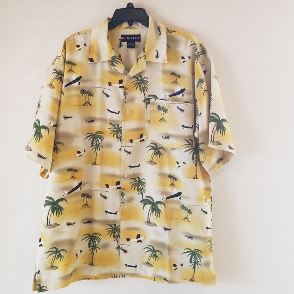 Primero Short Sleeve Tropical Island Button Down